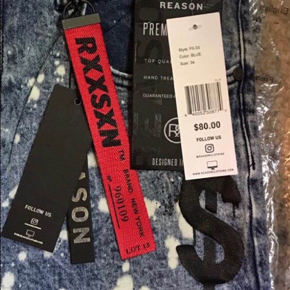 Reason clothing $ no love jeans size 34